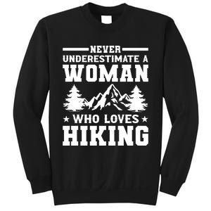 Women Who Love Hiking Graphic Sweatshirt