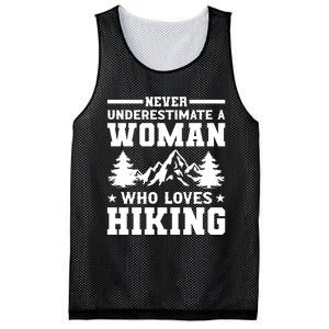 Women Who Love Hiking Graphic Mesh Reversible Basketball Jersey Tank