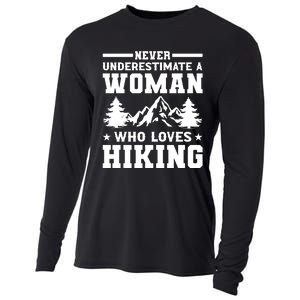 Women Who Love Hiking Graphic Cooling Performance Long Sleeve Crew