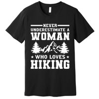 Women Who Love Hiking Graphic Premium T-Shirt