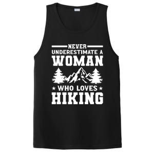 Women Who Love Hiking Graphic PosiCharge Competitor Tank