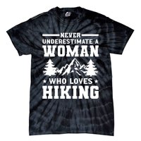 Women Who Love Hiking Graphic Tie-Dye T-Shirt