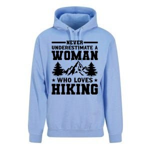 Women Who Love Hiking Graphic Unisex Surf Hoodie