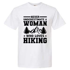 Women Who Love Hiking Graphic Garment-Dyed Heavyweight T-Shirt