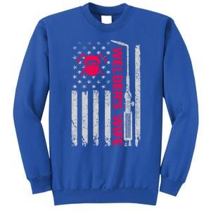 Welder's Wife Life American Usa Flag Welding For Mom Gift Sweatshirt