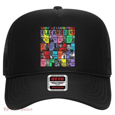 What We Leaders Black History Month High Crown Mesh Back Trucker Hat