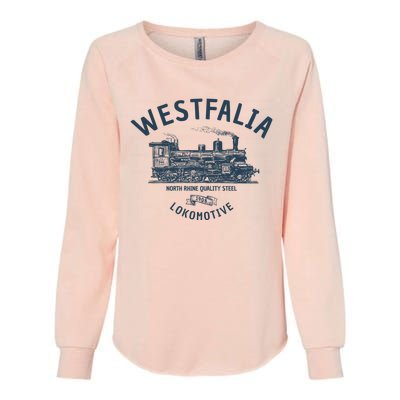 Westfalia Westfalen Lokomotive Train Womens California Wash Sweatshirt