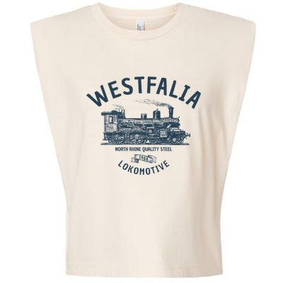 Westfalia Westfalen Lokomotive Train Garment-Dyed Women's Muscle Tee