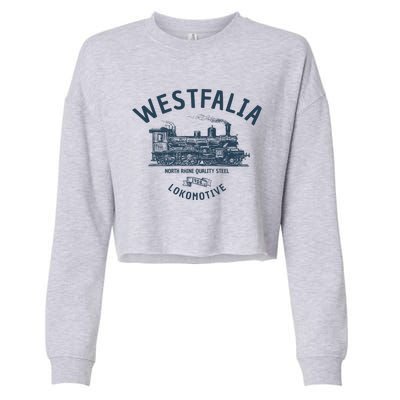 Westfalia Westfalen Lokomotive Train Cropped Pullover Crew