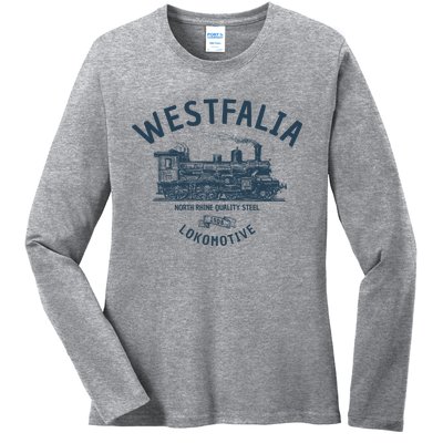 Westfalia Westfalen Lokomotive Train Ladies Long Sleeve Shirt