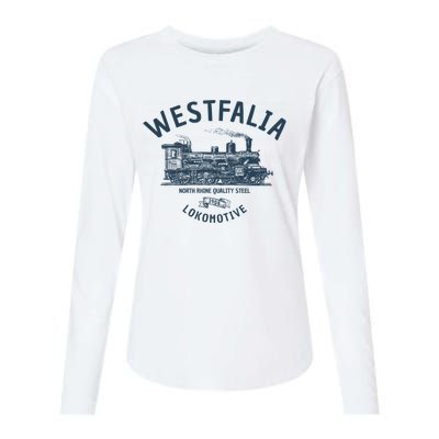 Westfalia Westfalen Lokomotive Train Womens Cotton Relaxed Long Sleeve T-Shirt