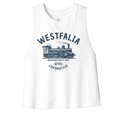 Westfalia Westfalen Lokomotive Train Women's Racerback Cropped Tank