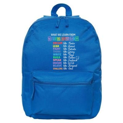 What We Learn From Black History 16 in Basic Backpack