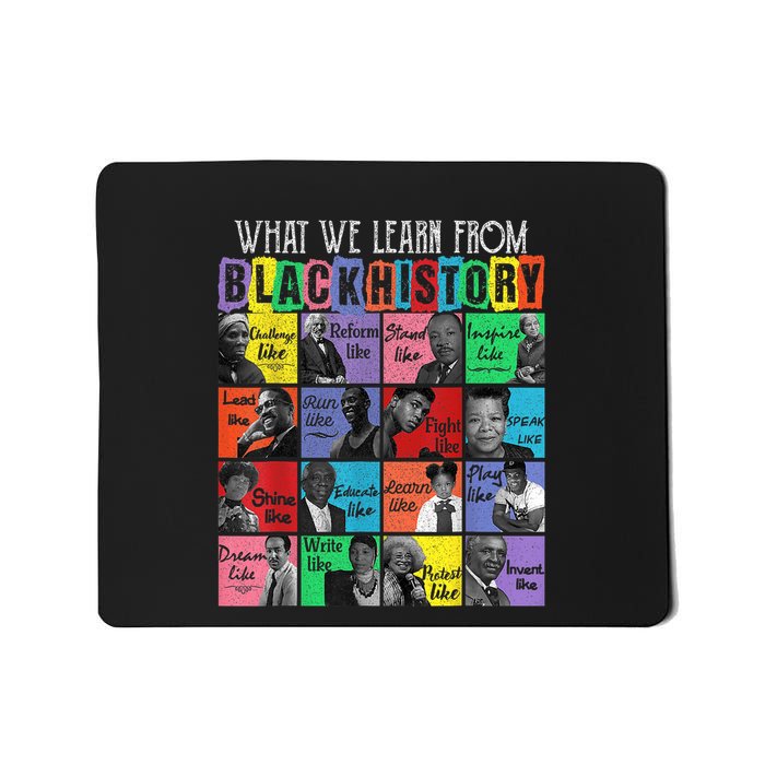 What We Learn From Black History Mousepad