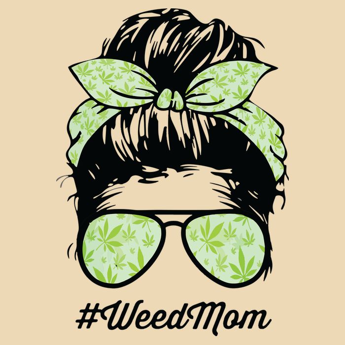 Womens Weed Mom Life With Leopard Mom Marijuana Weed Lover Drawstring Bag