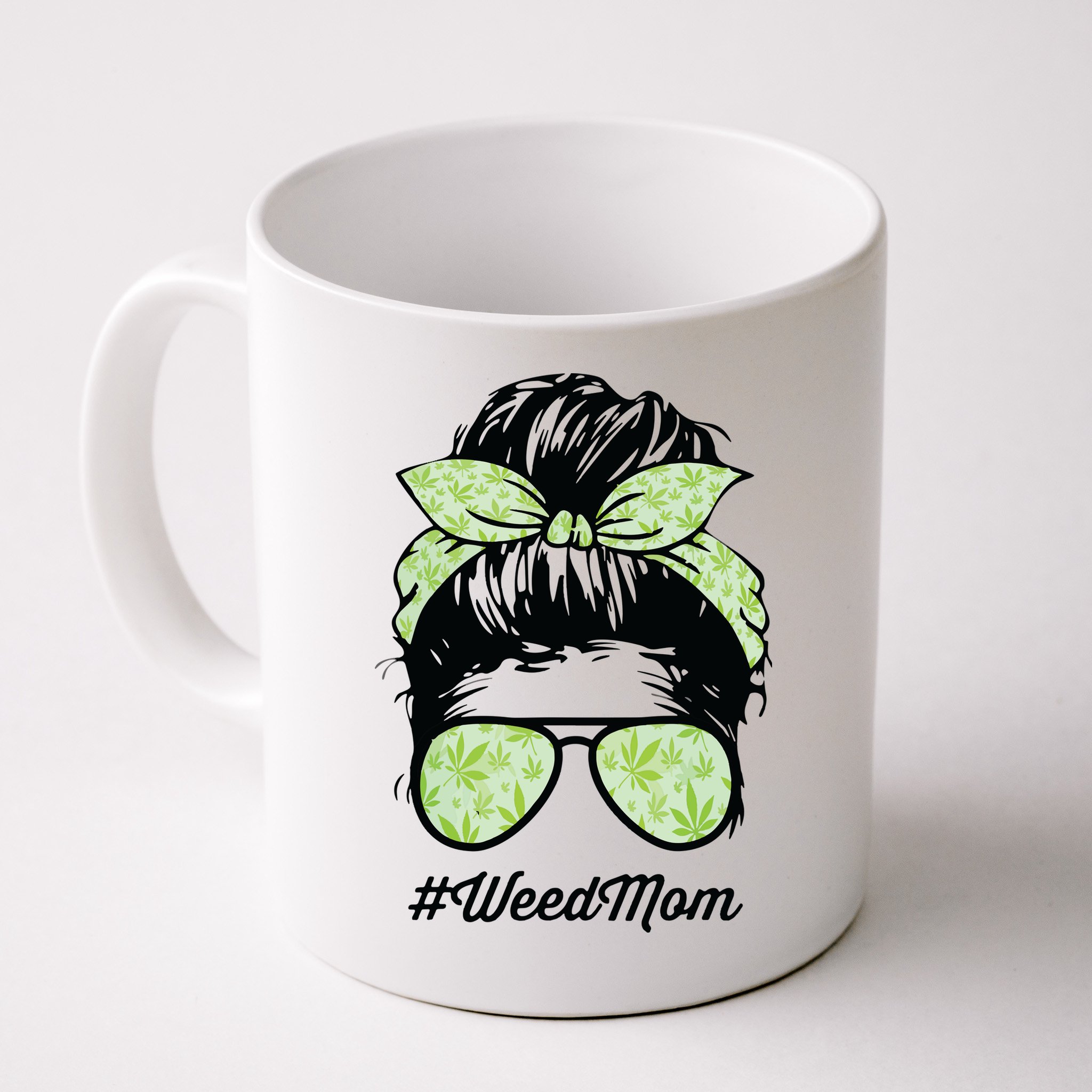 Womens Weed Mom Life With Leopard Mom Marijuana Weed Lover Mug
