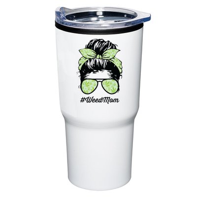 Womens Weed Mom Life With Leopard Mom Marijuana Weed Lover Tumbler