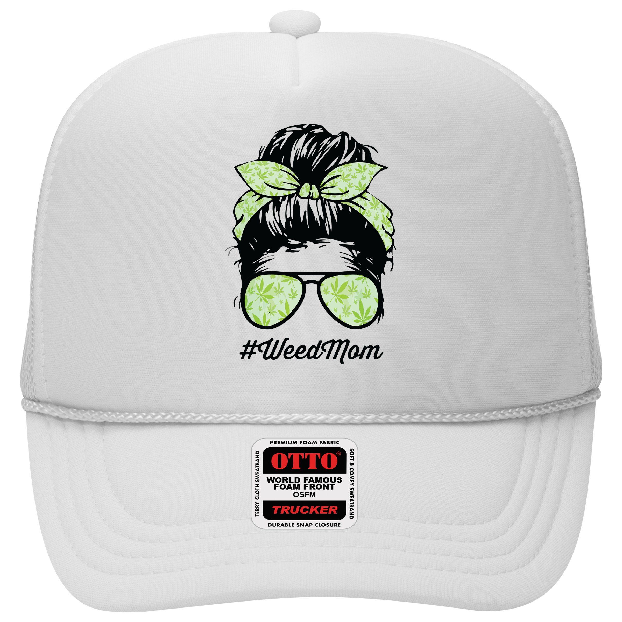 Womens Weed Mom Life With Leopard Mom Marijuana Weed Lover Hat