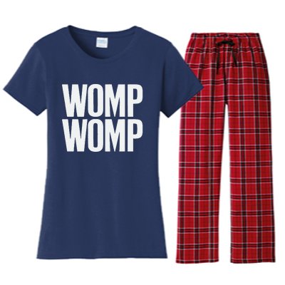 Womp Womp Meme Humor Quote Graphic Top Women's Flannel Pajama Set