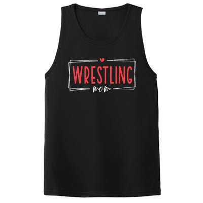 Women Wrestling Mom Funny Wrestle Wrestler Mothers Day PosiCharge Competitor Tank