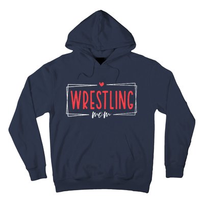 Women Wrestling Mom Funny Wrestle Wrestler Mothers Day Hoodie