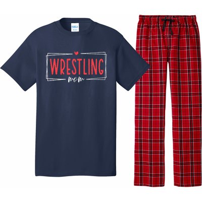 Women Wrestling Mom Funny Wrestle Wrestler Mothers Day Pajama Set