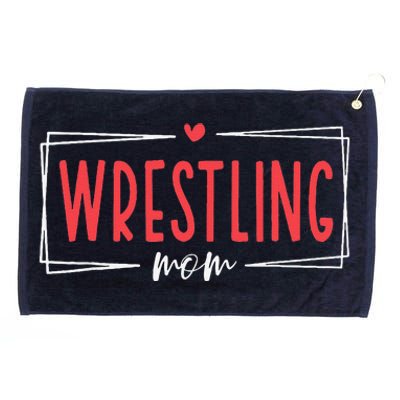 Women Wrestling Mom Funny Wrestle Wrestler Mothers Day Grommeted Golf Towel