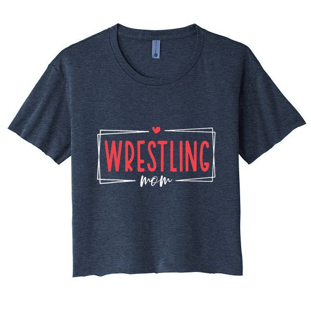 Women Wrestling Mom Funny Wrestle Wrestler Mothers Day Crop Top