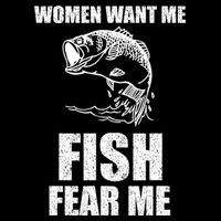 Women Want Me, Fish Fear Me Fishing 16 in Basic Backpack