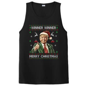 Winner Winner Merry Christmas Trump Santa Ugly Xmas Gift PosiCharge Competitor Tank