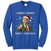 Winner Winner Merry Christmas Trump Santa Ugly Xmas Gift Sweatshirt