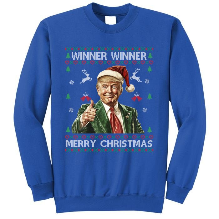 Winner Winner Merry Christmas Trump Santa Ugly Xmas Gift Sweatshirt