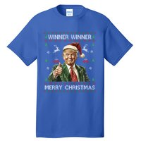 Winner Winner Merry Christmas Trump Santa Ugly Xmas Gift Tall T-Shirt