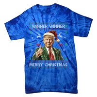 Winner Winner Merry Christmas Trump Santa Ugly Xmas Gift Tie-Dye T-Shirt