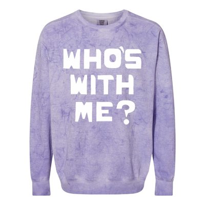 WhoS With Me W. Kamau Bell Colorblast Crewneck Sweatshirt