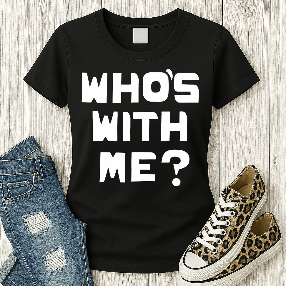 WhoS With Me W. Kamau Bell Womens T-Shirt