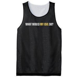 WHAT WOULD MY IDOL DO? Mesh Reversible Basketball Jersey Tank