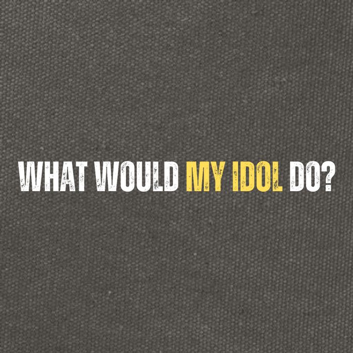 WHAT WOULD MY IDOL DO? Cotton Canvas Backpack