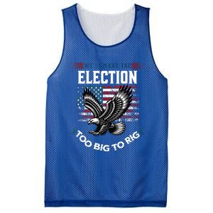 We Will Make This Election Too Big To Rig Trump Mesh Reversible Basketball Jersey Tank