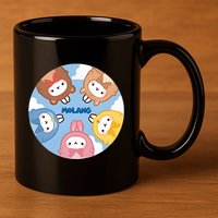 Wari Wari Molang 11oz C Handle Ceramic Mug