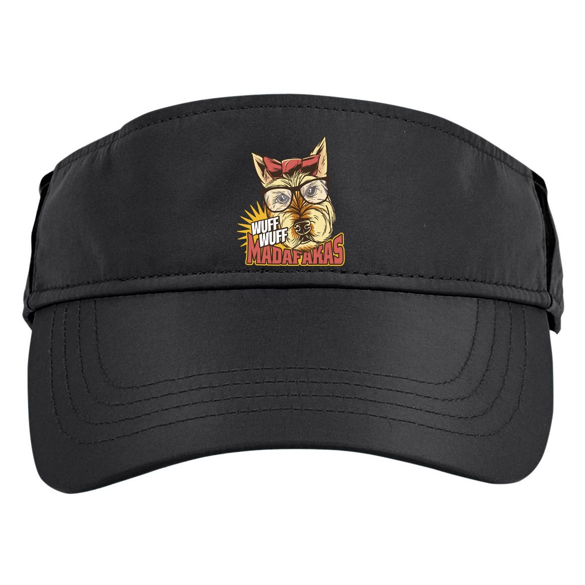 Wuff Wuff Madafakas Funny Dog Adult Drive Performance Visor