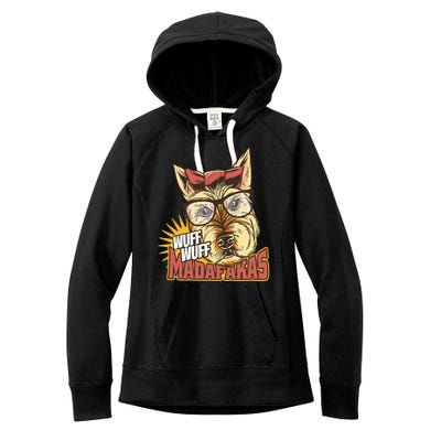 Wuff Wuff Madafakas Funny Dog Women's Fleece Hoodie