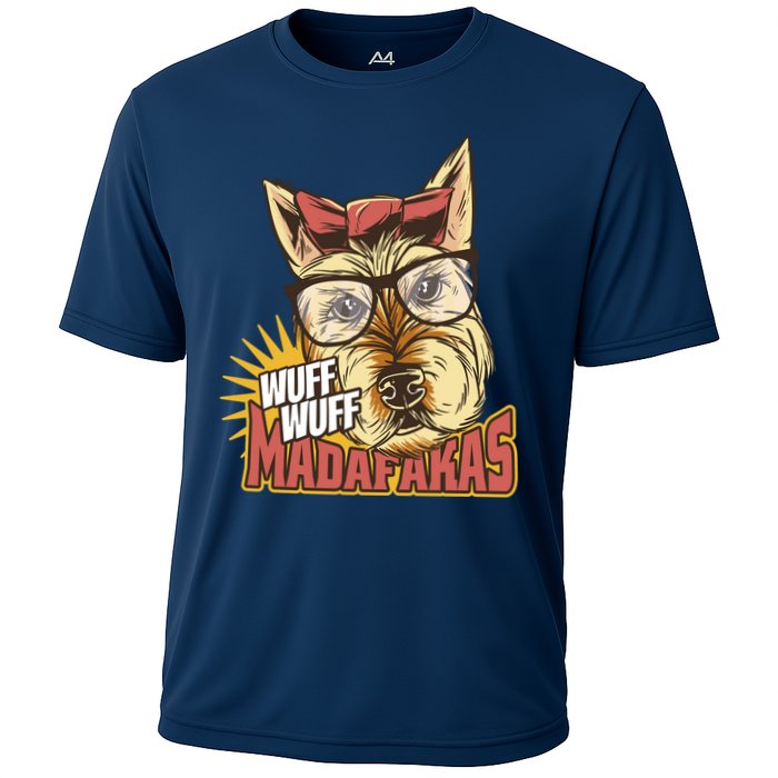 Wuff Wuff Madafakas Funny Dog Cooling Performance Crew T-Shirt