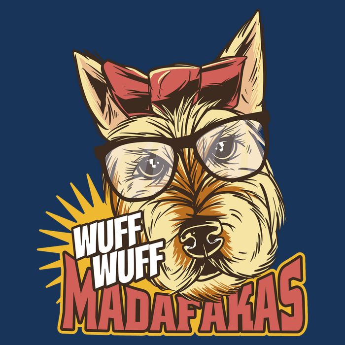 Wuff Wuff Madafakas Funny Dog Cooling Performance Crew T-Shirt