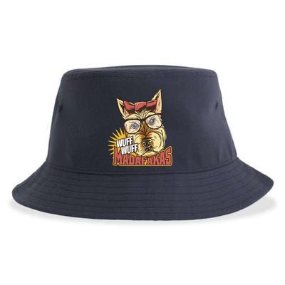 Wuff Wuff Madafakas Funny Dog Sustainable Bucket Hat