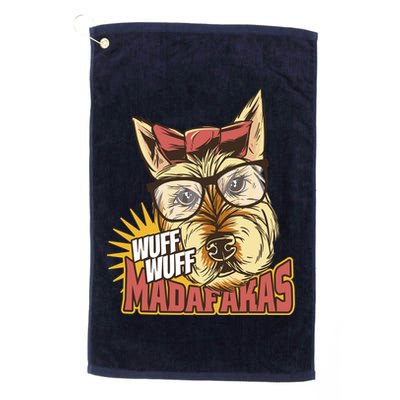 Wuff Wuff Madafakas Funny Dog Golf Towel
