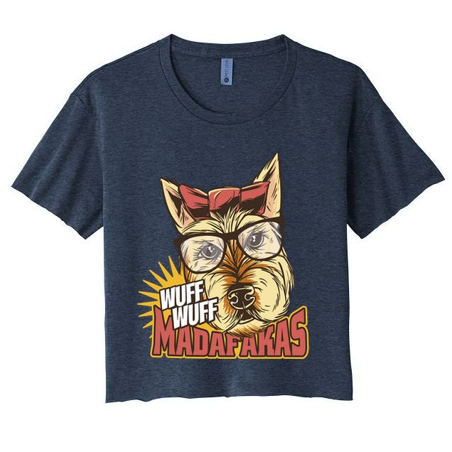 Wuff Wuff Madafakas Funny Dog Crop Top