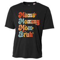 Wo Wo Mama Mommy Mom Bruh Mothers Day Vintage Funny Mother Cooling Performance Crew T-Shirt