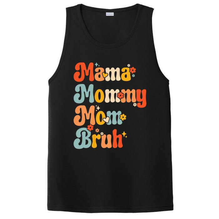 Wo Wo Mama Mommy Mom Bruh Mothers Day Vintage Funny Mother PosiCharge Competitor Tank