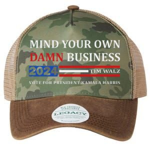 Walz Waltz Mind Your Own Damn Business Harris Waltz Legacy Tie Dye Trucker Hat